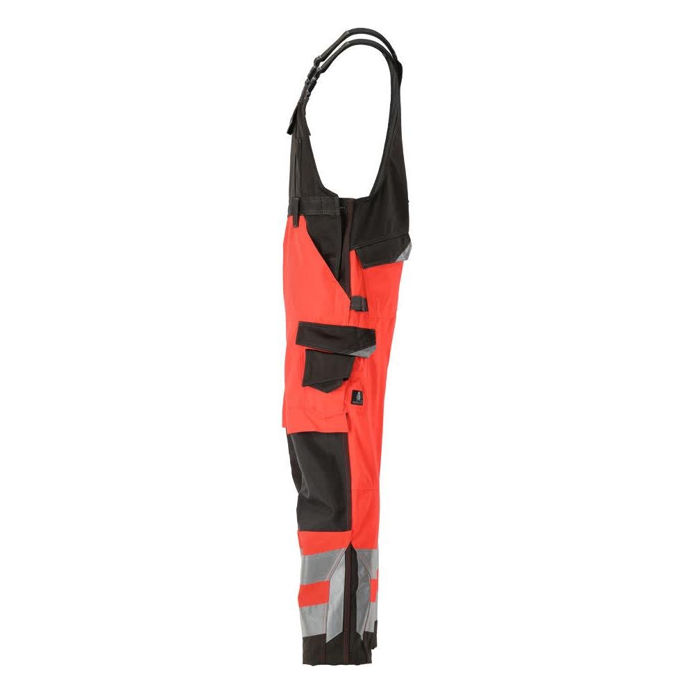 Macacão MASCOT® Newcastle, vermelho de alta visibilidade/antracite escuro