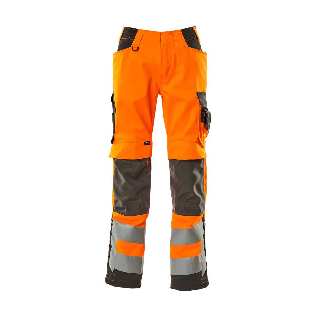 Calças MASCOT® Kendal, laranja de alta visibilidade/antracite escuro