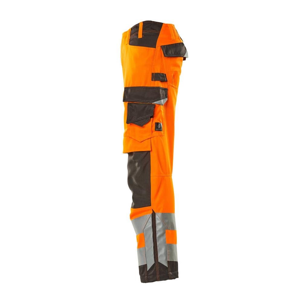 Calças MASCOT® Kendal, laranja de alta visibilidade/antracite escuro