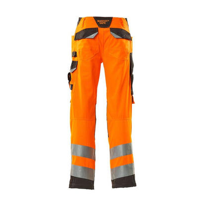 Calças MASCOT® Kendal, laranja de alta visibilidade/antracite escuro