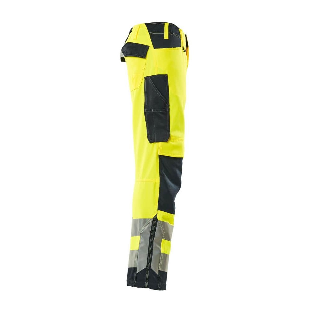 Calças MASCOT® Kendal, alta visibilidade amarelo/preto-azul