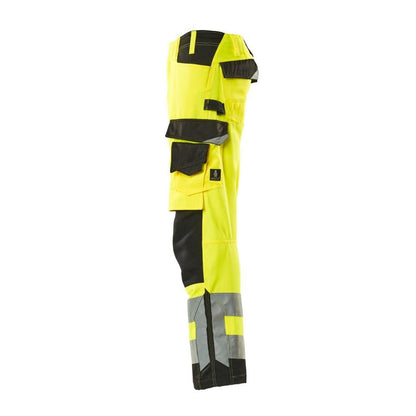 Calças MASCOT® Kendal, alta visibilidade amarelo/preto