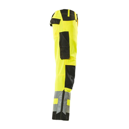 Calças MASCOT® Kendal, alta visibilidade amarelo/preto