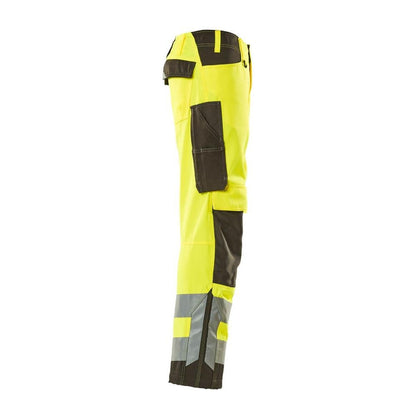 Calças MASCOT® Kendal, amarelo de alta visibilidade/antracite escuro