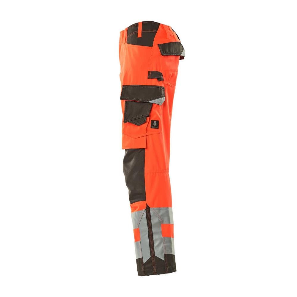 Calças MASCOT® Kendal, vermelho de alta visibilidade/antracite escuro