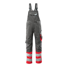 Macacão MASCOT® Sunderland, antracite escuro/vermelho de alta visibilidade