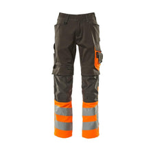 Calças MASCOT® Leeds, antracite escuro/laranja de alta visibilidade