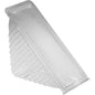 A caixa de sanduíche rPET da Duni GmbH (duplamente transparente, 160x65x85 mm) é feita de material ecológico, possui uma estrutura lateral ondulada e uma tampa dobrável parcialmente aberta para boa visibilidade dos sanduíches. Embalagem com 500 unidades.
