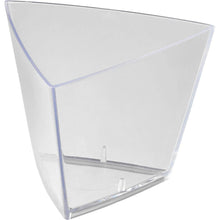 Die Tri Transparent PS 55x55x45 mm von Duni GmbH ist eine klare Kunststoffverpackung mit gewölbten Seiten und flachem Boden, perfekt als Aufbewahrungsbox klein für kleine Gegenstände. Packung mit 90 Stück-ideale schlanke Aufbewahrungslösung.