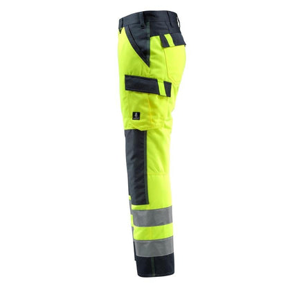 Calça MASCOT® Maitland, alta visibilidade amarelo/preto-azul
