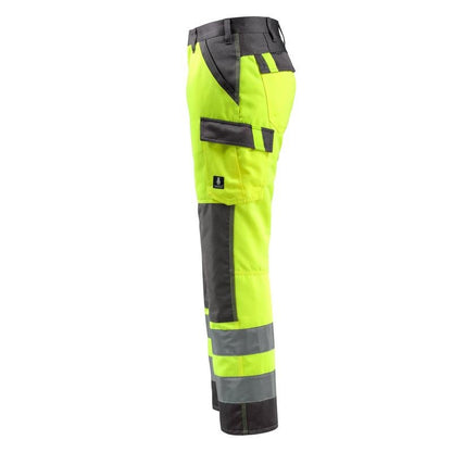 Calças MASCOT® Maitland, amarelo de alta visibilidade/antracite escuro