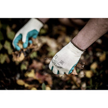 NITRAS GRIP, luvas de látex, amarelo / verde