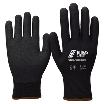NITRAS SNOW FIGHTER+, luvas de inverno, pretas