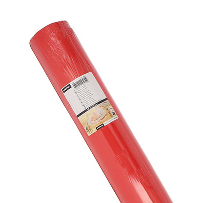 A imagem mostra um grande rolo de toalha de mesa Starpak, semelhante a tecido, Airlaid (20m x 1,2m) embalado em filme transparente com etiqueta e código de barras, ideal para uso na gastronomia.