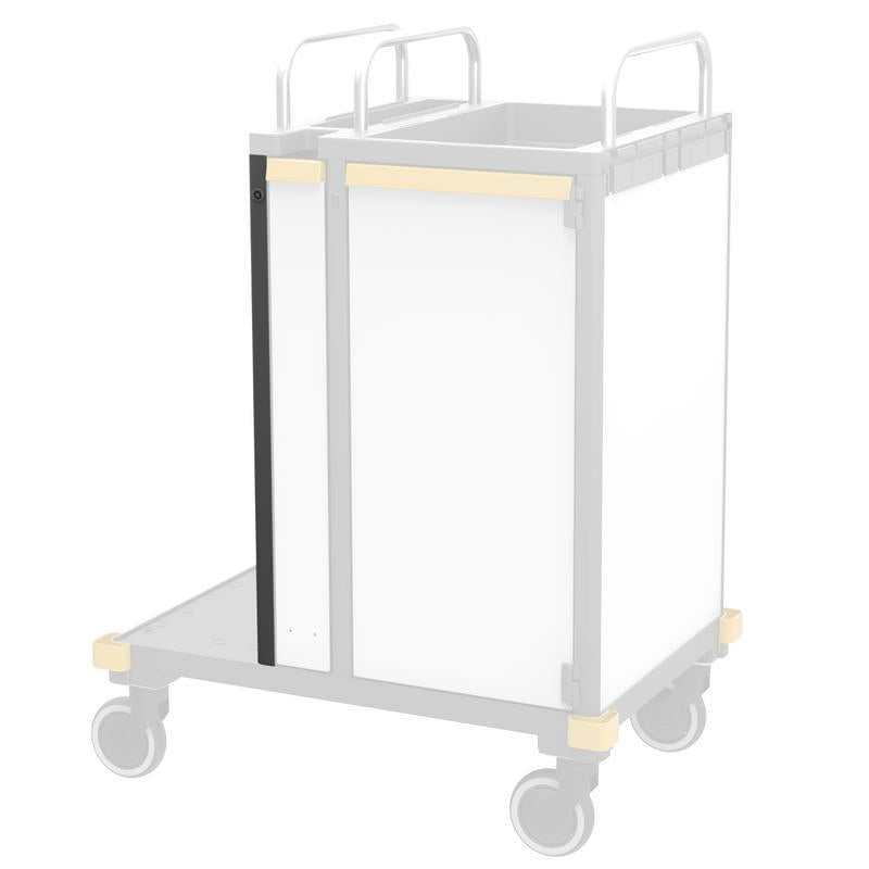 Faixa de perfil de canto VERMOP com trava à esquerda, 74 x 4 x 2 cm