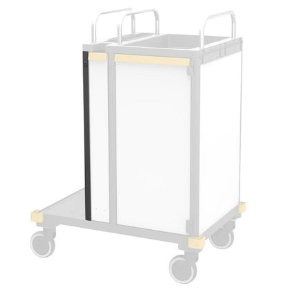 Faixa de perfil de canto VERMOP com trava à esquerda, 74 x 4 x 2 cm