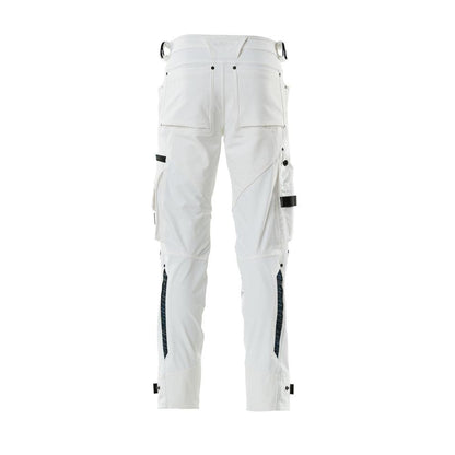 Calça com bolsos nos joelhos em Dyneema, calça stretch, branca