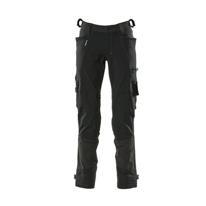 Calça com bolsos nos joelhos em Dyneema, calça stretch, preta