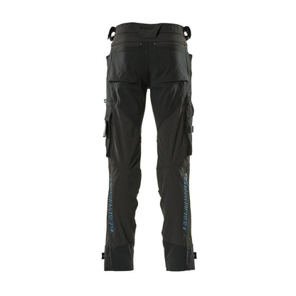 Calça com bolsos nos joelhos em Dyneema, calça stretch, preta