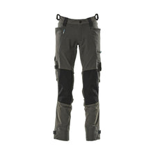 Calças com bolsos nos joelhos em Dyneema, calças stretch, antracite escuro