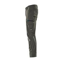 Calças com bolsos nos joelhos, stretch, calças claras, antracite escuro