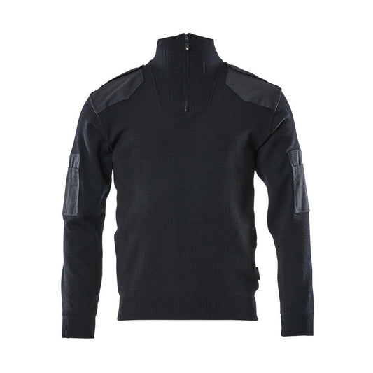 Camisola de malha com reforços, camisola de malha de lã