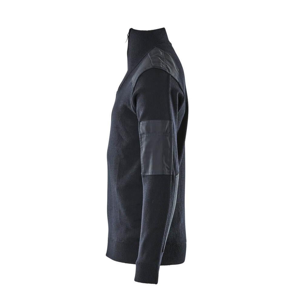Camisola de malha com reforços, camisola de malha de lã