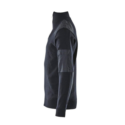 Camisola de malha com reforços, camisola de malha de lã