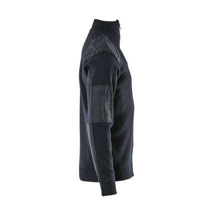 Camisola de malha com reforços, camisola de malha de lã