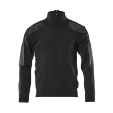 Camisola de malha com reforços, camisola de malha de lã