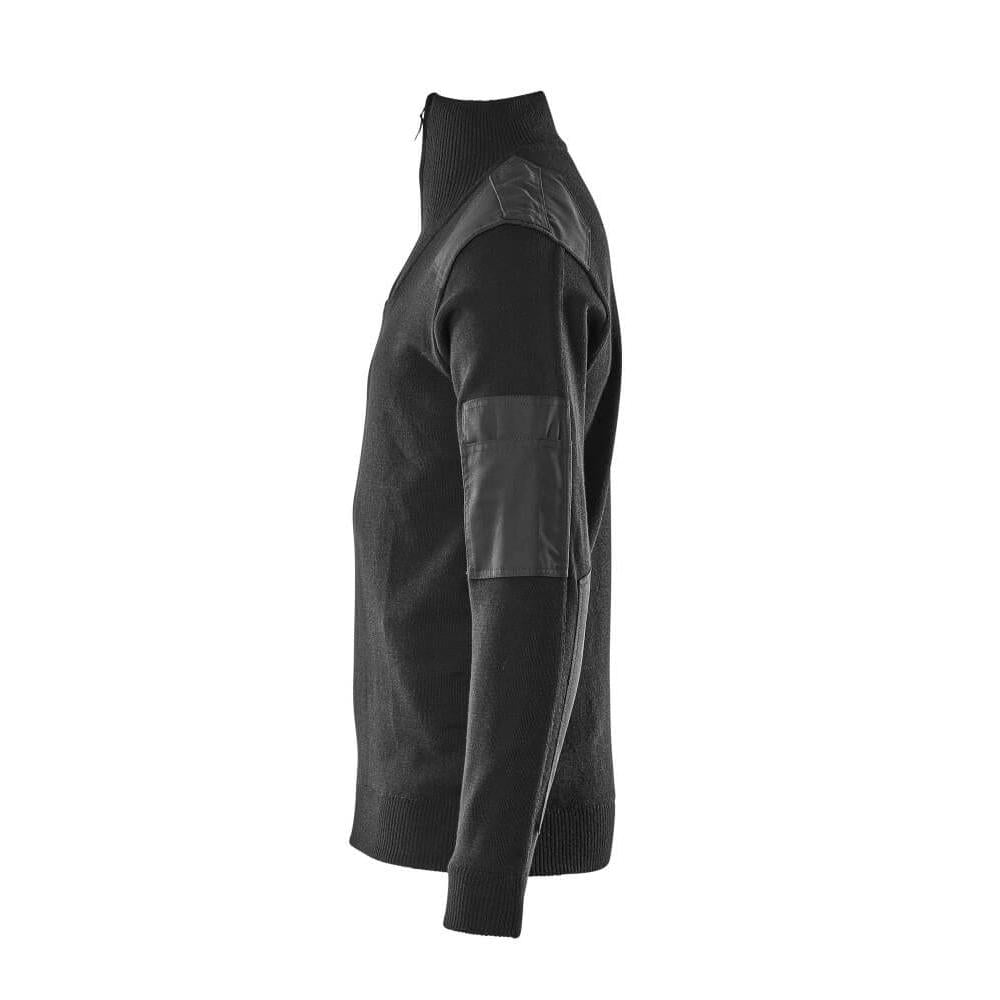 Camisola de malha com reforços, camisola de malha de lã