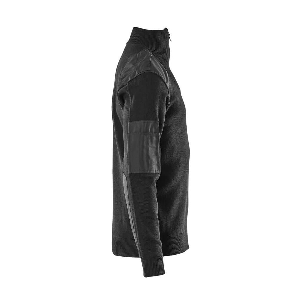 Camisola de malha com reforços, camisola de malha de lã