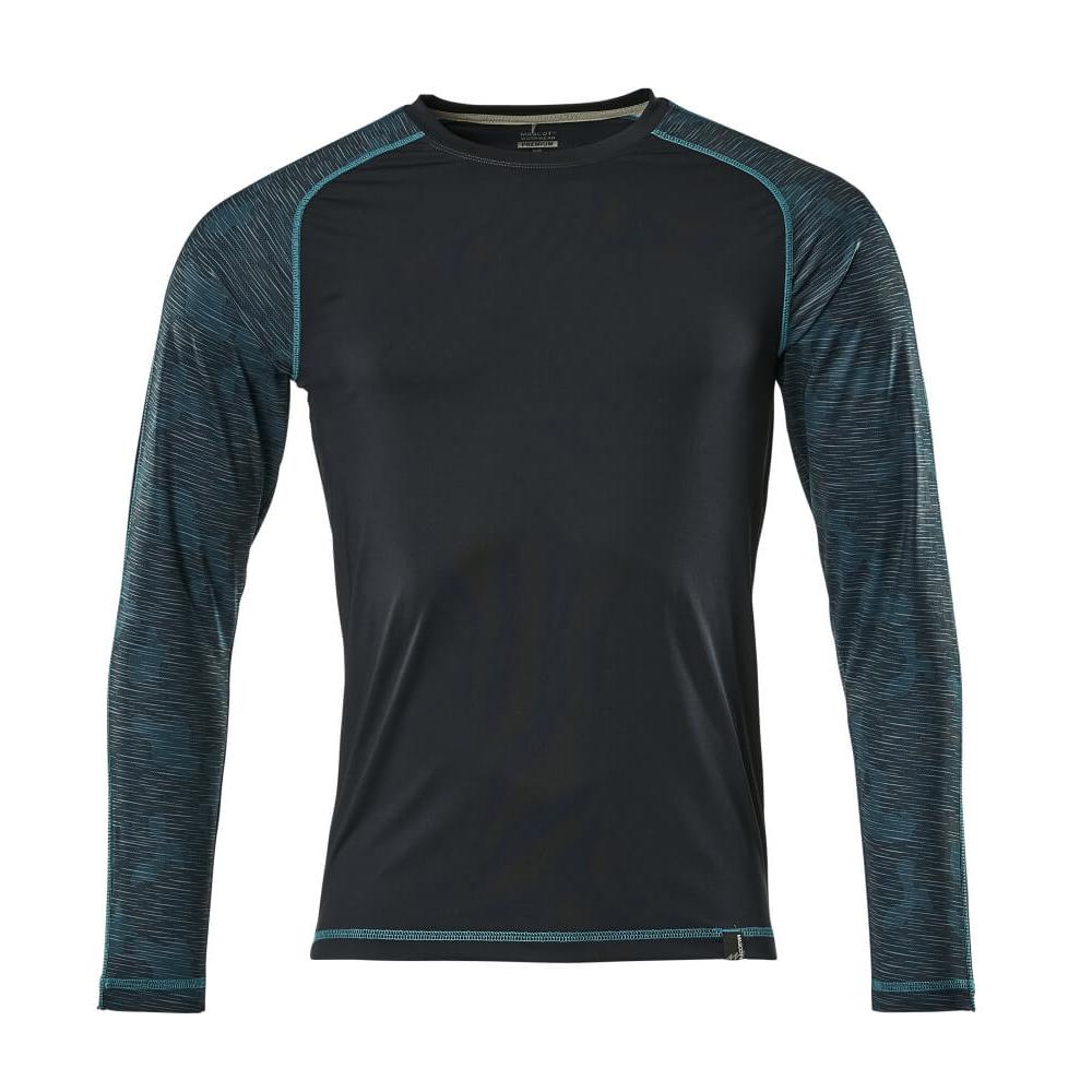 T-shirt, manga comprida, absorvente de humidade. Camiseta