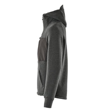 Moletom com capuz, moletom com capuz com zíper, preto manchado/preto