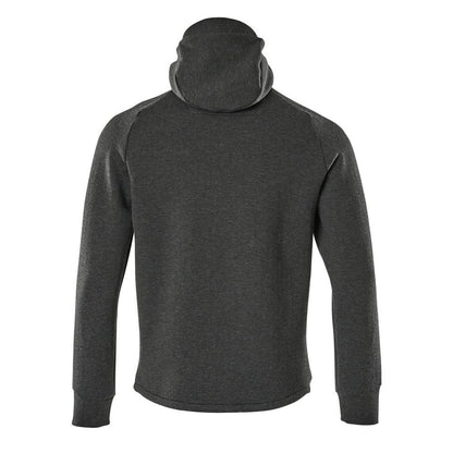 Moletom com capuz, moletom com capuz com zíper, preto manchado/preto