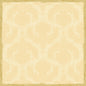 A toalha de mesa Dunicel 84x84 cm em royal cream da Duni GmbH (embalagem de 20 unidades) possui um design damasco bege com um padrão floral artístico e uma borda dourada, ideal para uma decoração de mesa elegante em estilo vintage.