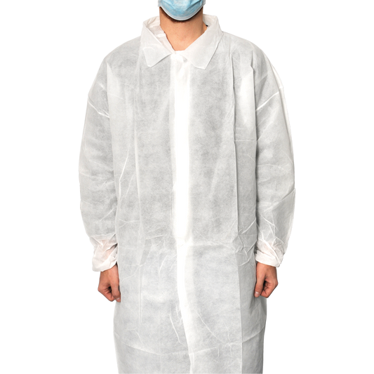 MaiMed-Coat V, casaco de visitante em lã com 4 botões de pressão, aprox. 120cm