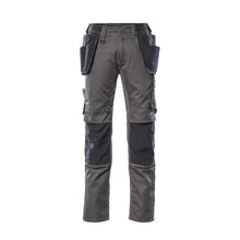 Calças com bolsos suspensos, calças leves, antracite escuro/preto