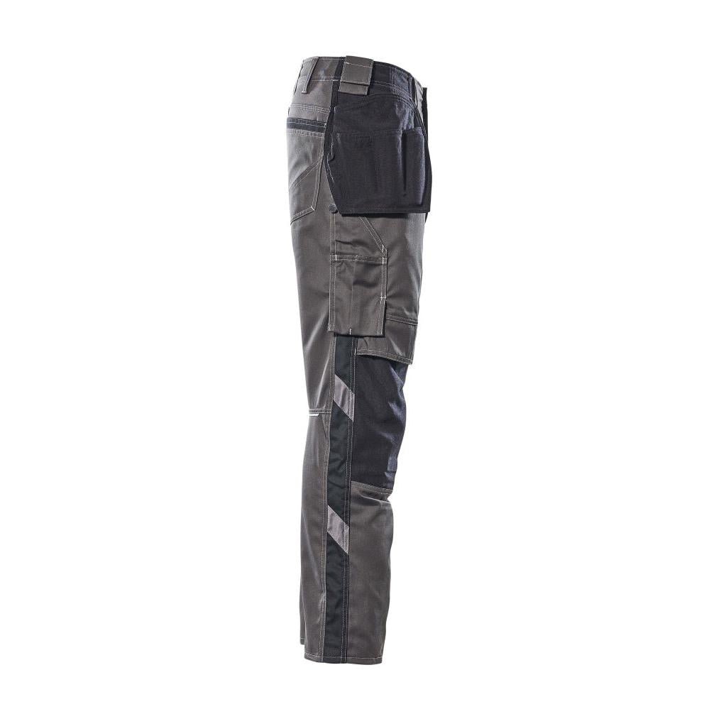 Calças com bolsos suspensos, calças leves, antracite escuro/preto