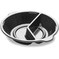 O DF Pearl M2 - 2-dividido 2 Preto PP Ø220x42 da Duni GmbH é uma bandeja de servir redonda e dividida com duas alças, ideal como prato dividido em 2 para o buffet. É entregue em embalagens de 300 unidades.