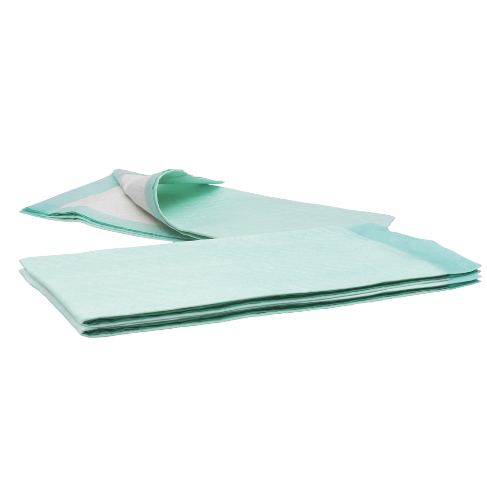 Almofada médica MaiMed 60x90cm Almofada extra não estéril Fluff flake 60x90cm 2x25pcs/caixa verde | Caixa (50 peças)