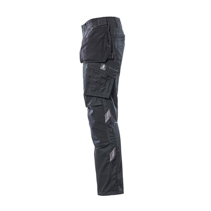 Calças com bolsos suspensos, calças leves