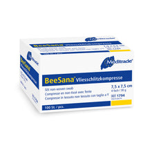 Compressa com fenda de lã BeeSana®, não estéril, 4 dobras