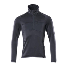 Suéter de lã com jaqueta micropolar com zíper curto