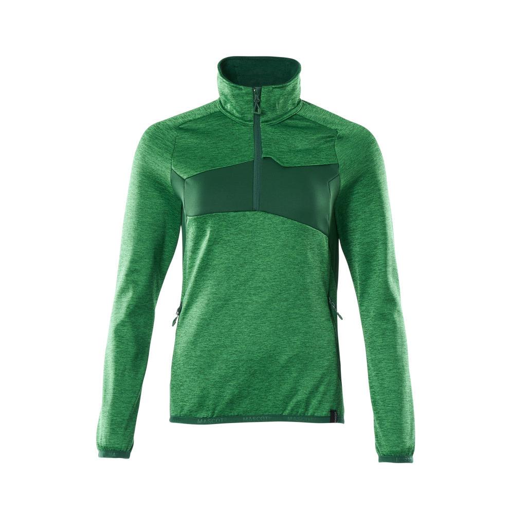 Suéter de lã com zíper curto, jaqueta feminina de microfleece