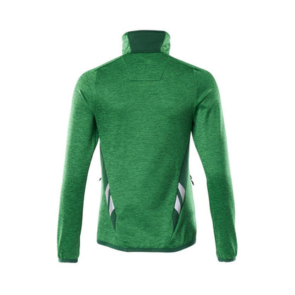 Suéter de lã com zíper curto, jaqueta feminina de microfleece