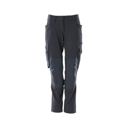 Calças femininas, DIAMOND, bolsos nos joelhos, calças elásticas
