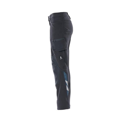 Calças femininas, DIAMOND, bolsos nos joelhos, calças elásticas