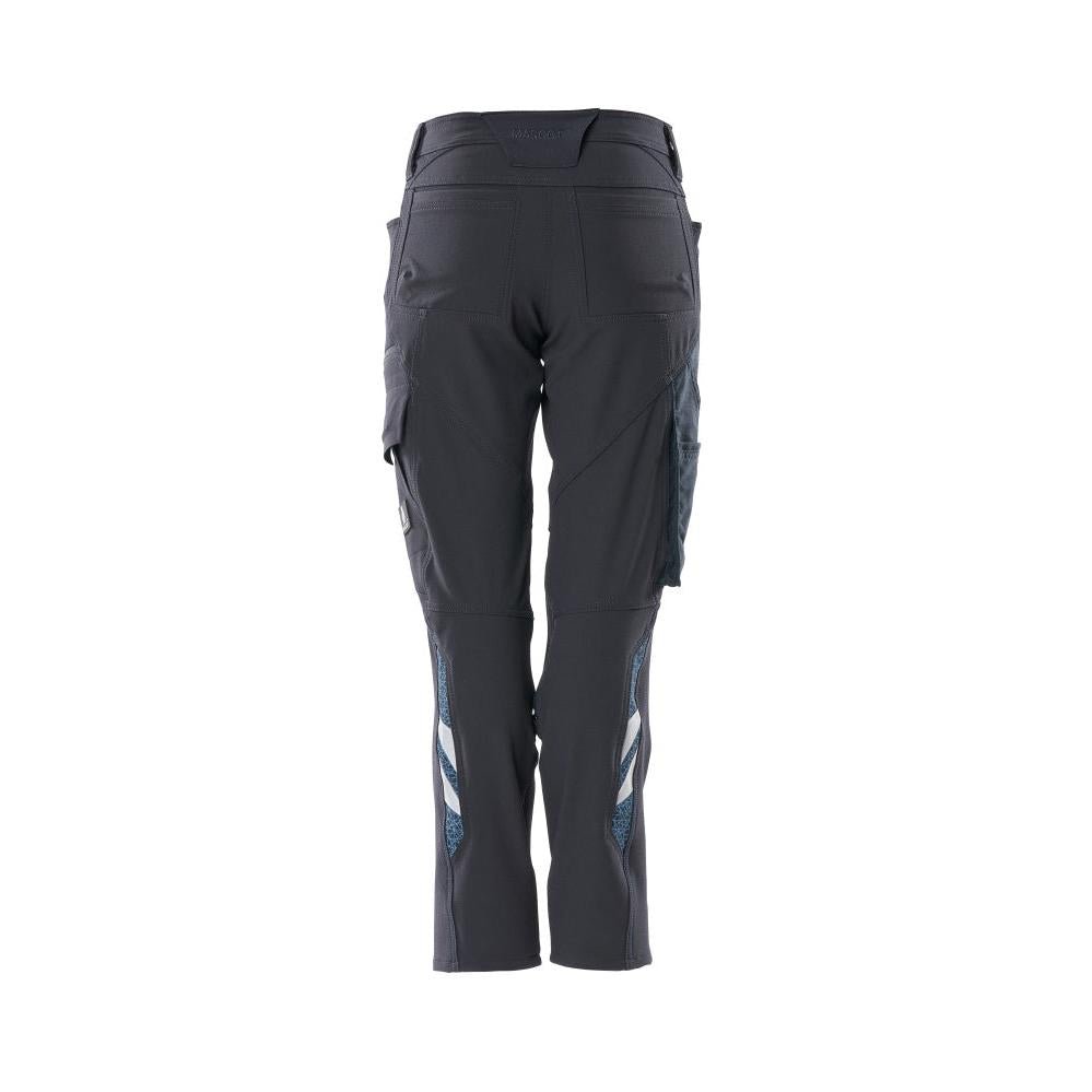 Calças femininas, DIAMOND, bolsos nos joelhos, calças elásticas
