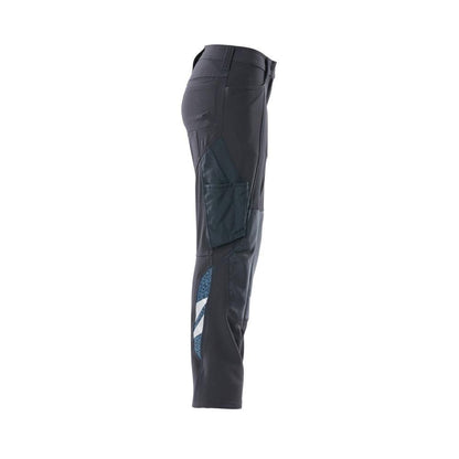 Calças femininas, DIAMOND, bolsos nos joelhos, calças elásticas